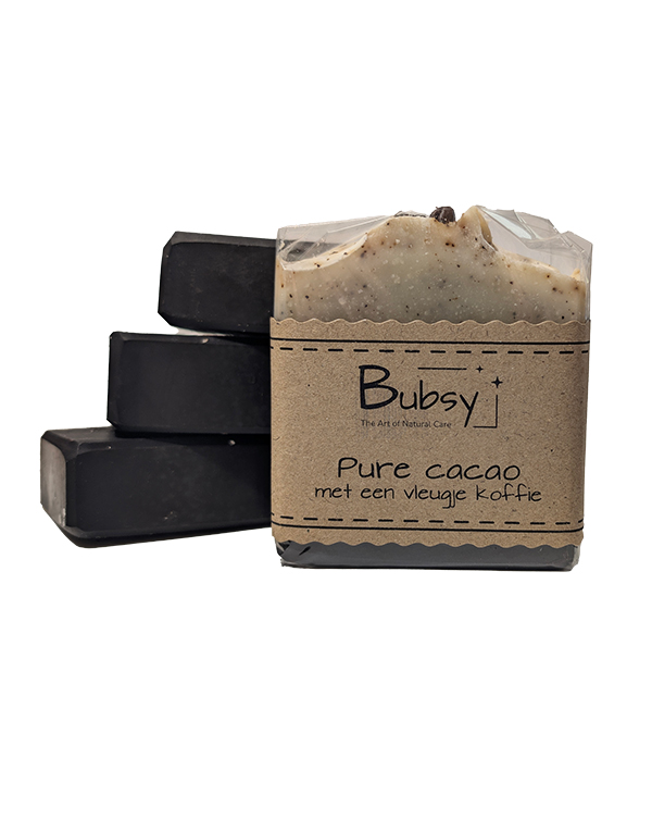 Pure Cacao Zeep met Koffie Scrub